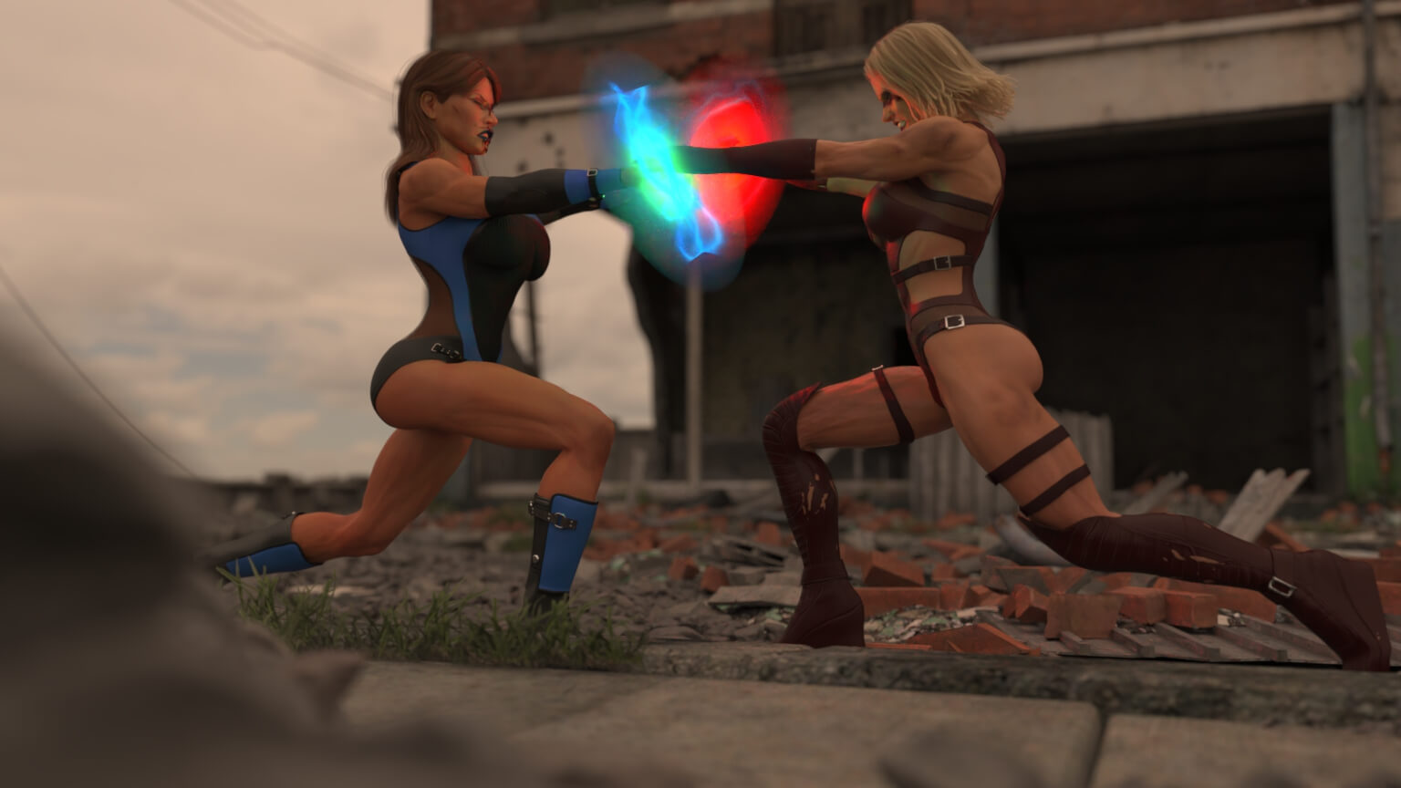 AIRE Motion Test 2 - Civil War 3D Render, Digital Artwork by Evasocold