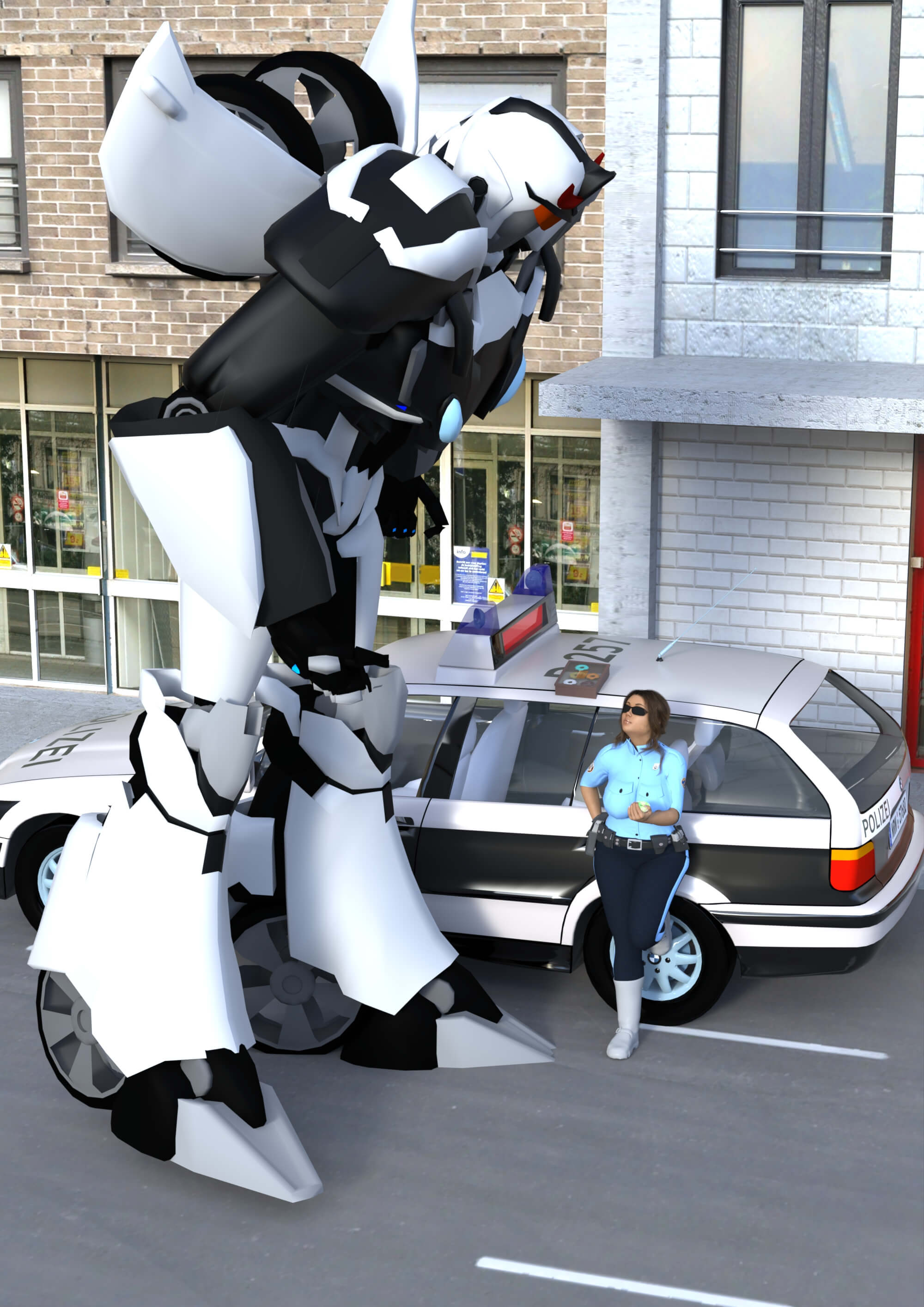 Policemen 3D Render, Digital Artwork by Ext3nd Studio