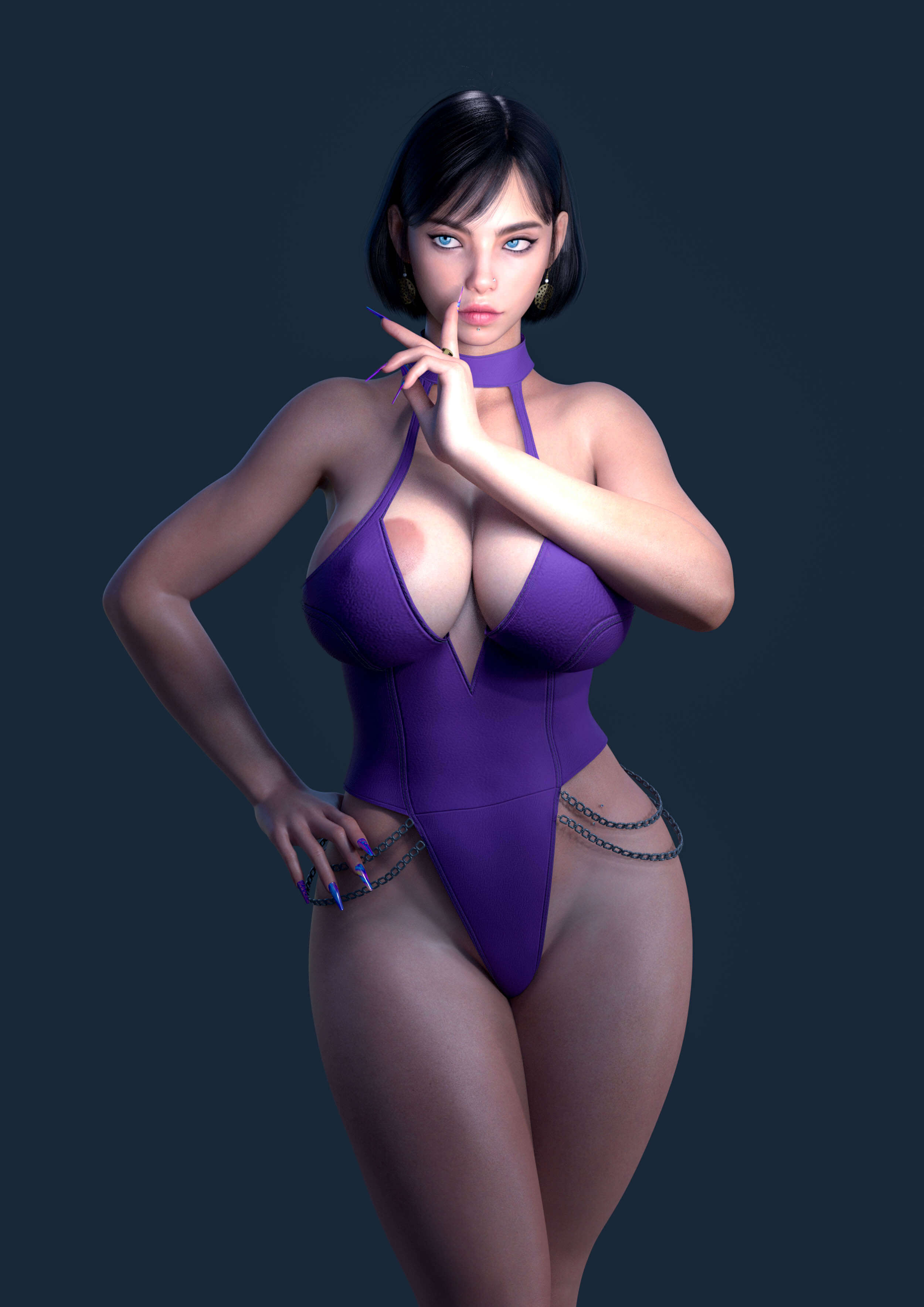 Crimson Chain Bodysuit for Genesis 8 Female Daz Content