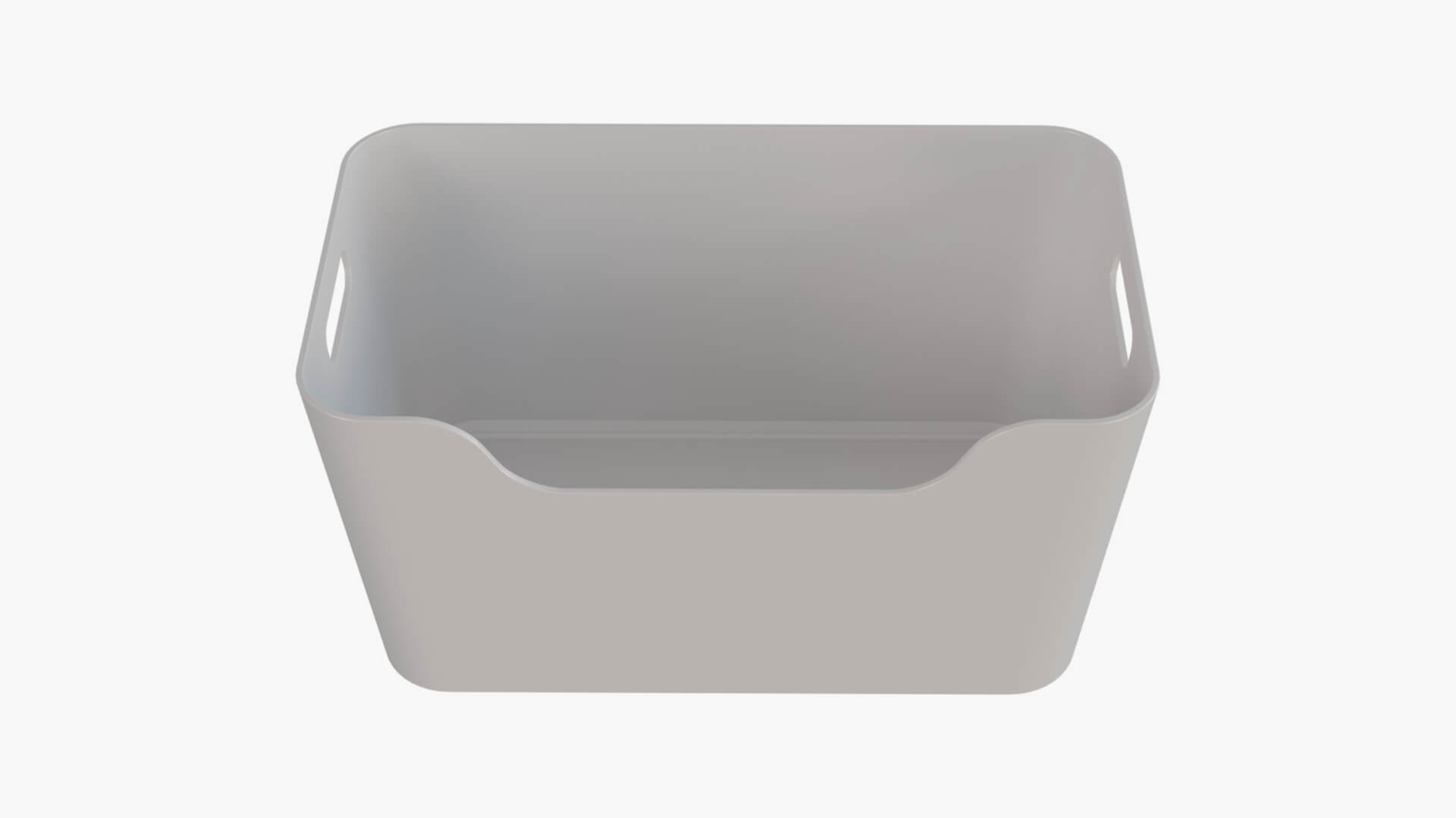Household Plastic Storage Bin 3D Model