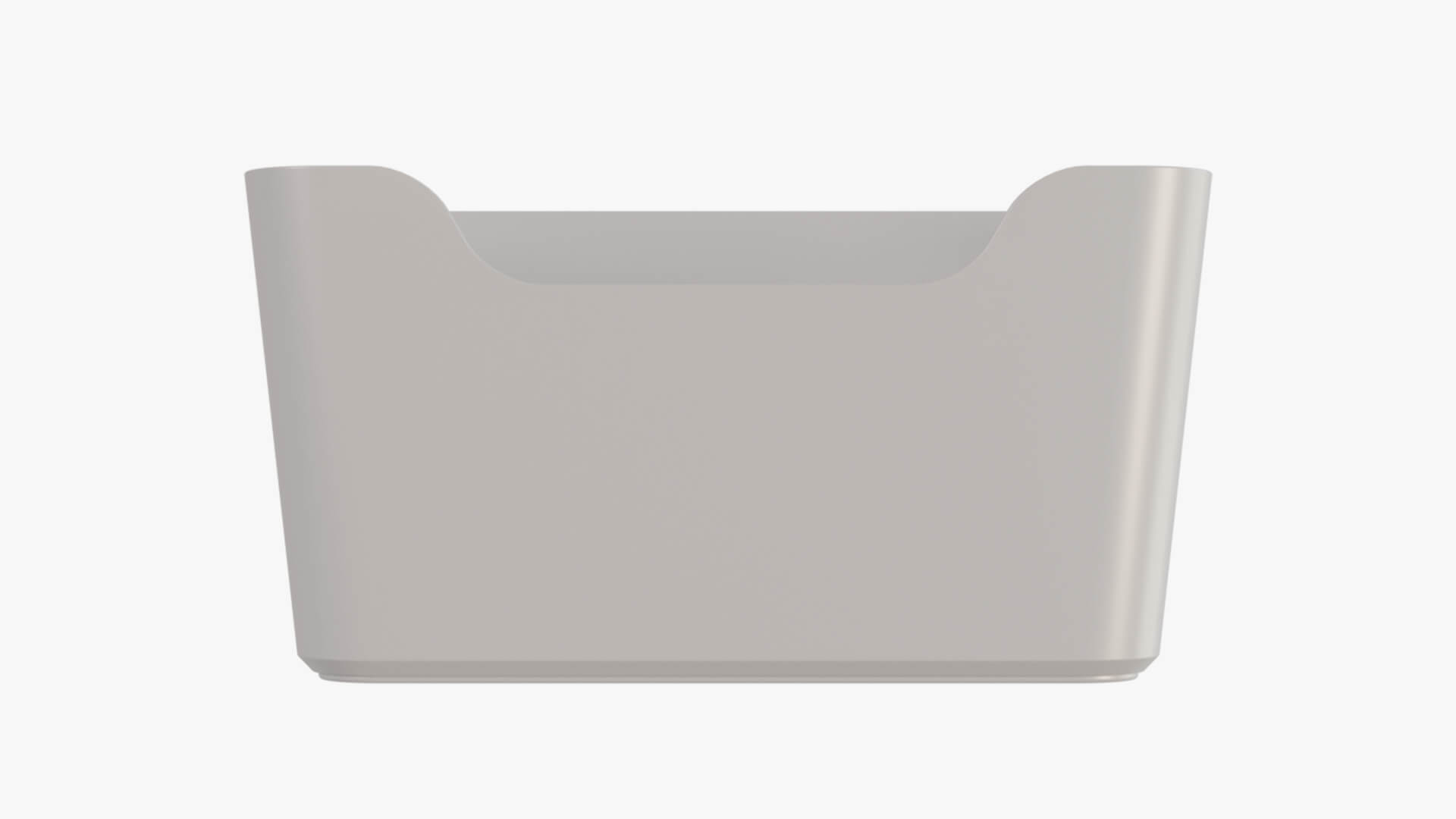 Household Plastic Storage Bin 3D Model