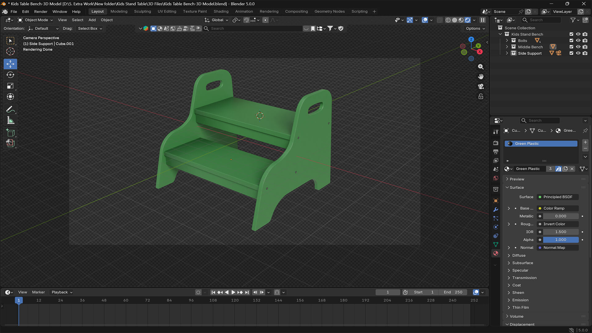 Learning Tower Toddler Step Stool 3D Model