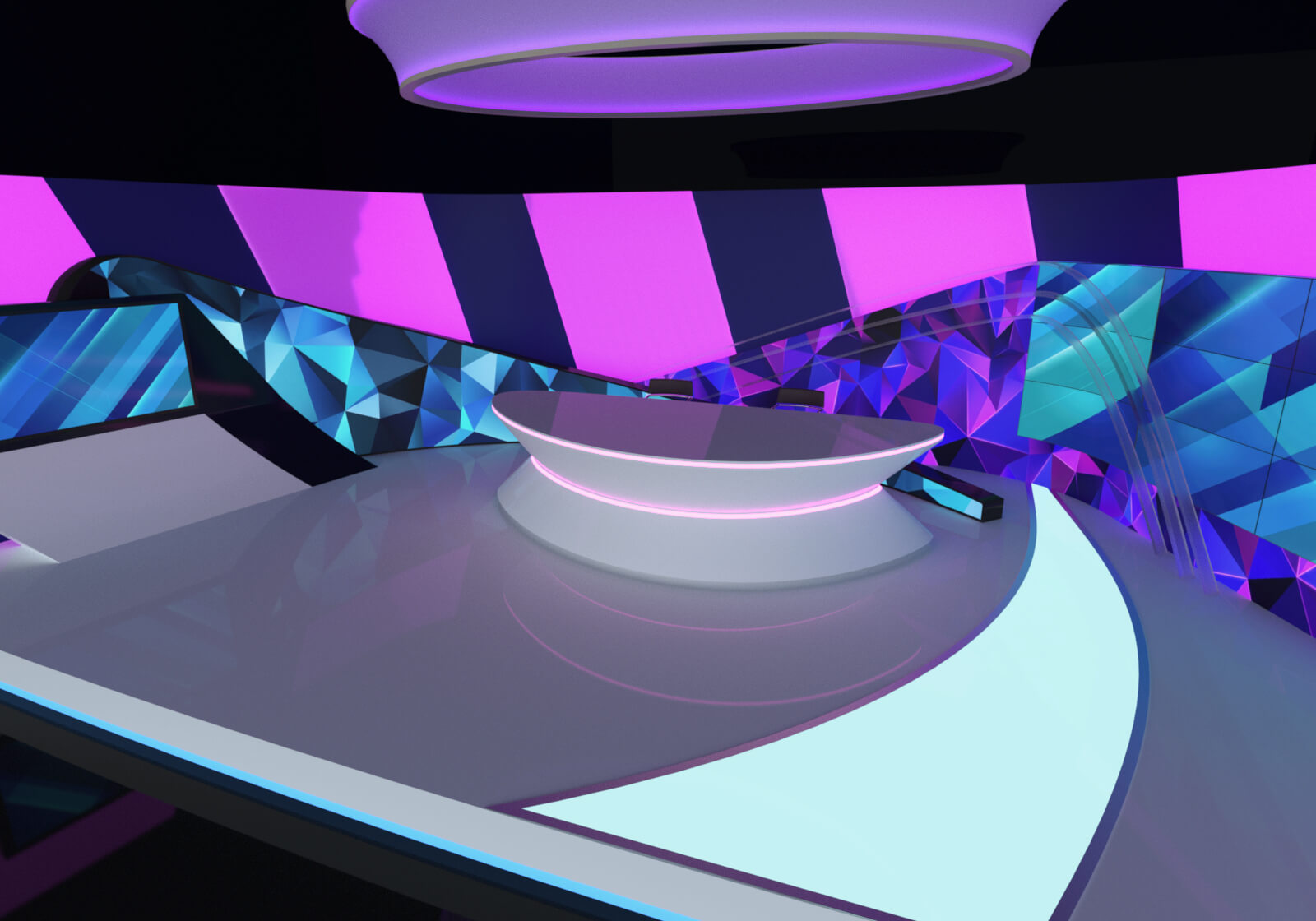 Futuristic News Studio - Vol 1 for Daz Daz Content