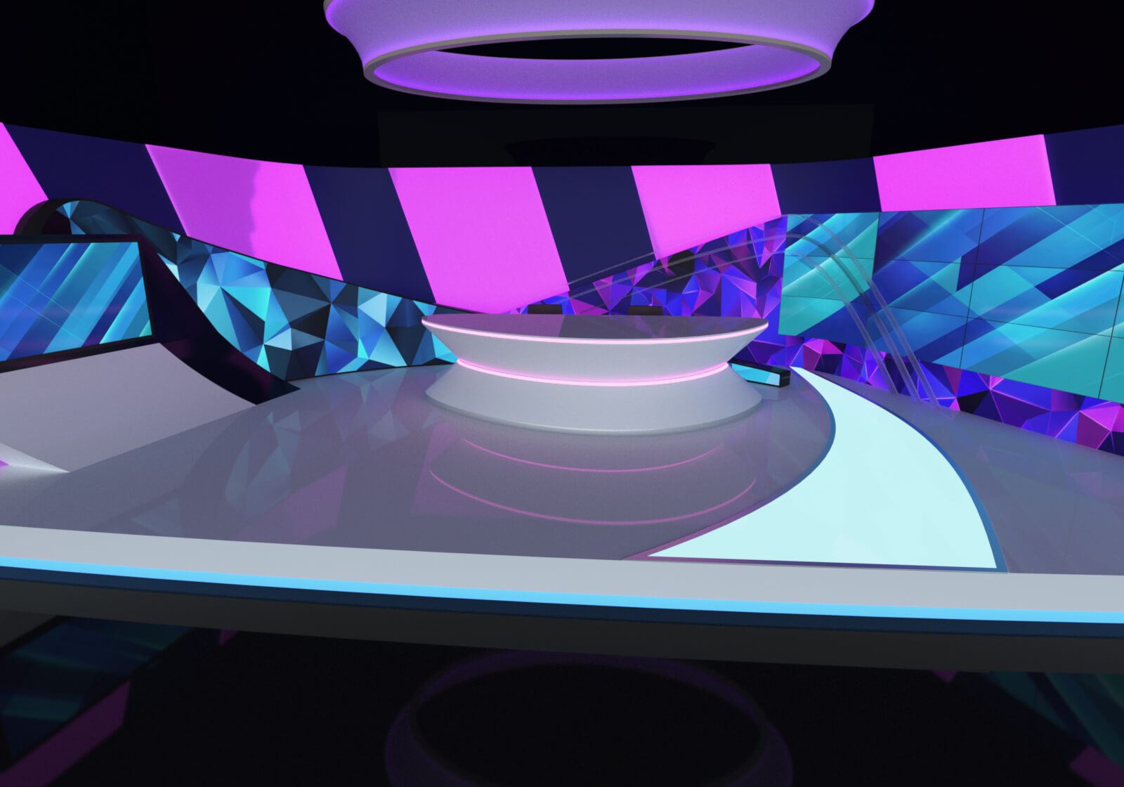 Futuristic News Studio - Vol 1 for Daz Daz Content