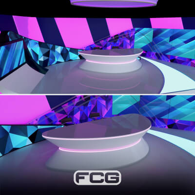 Futuristic News Studio - Vol 1 for Daz Daz Content