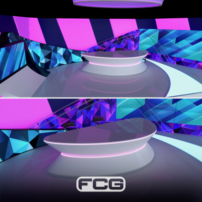 Futuristic News Studio - Vol 1 for Daz Daz Content
