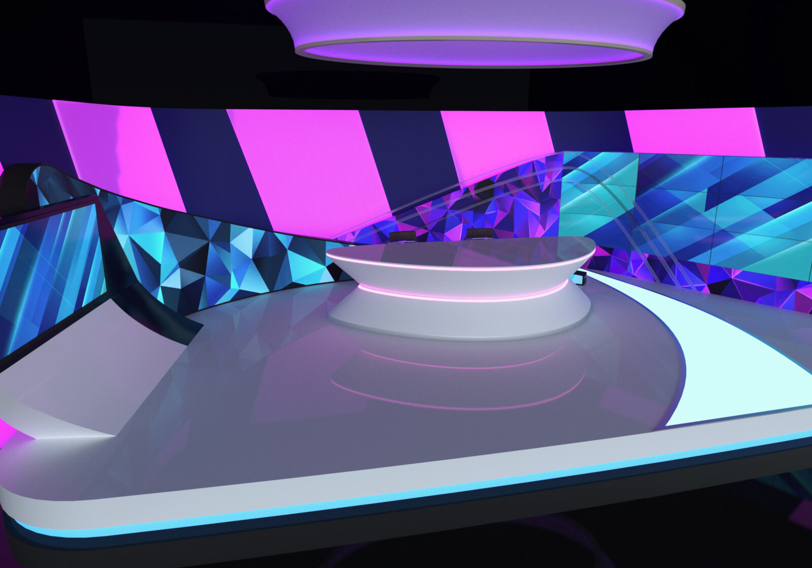 Futuristic News Studio - Vol 1 3D Model