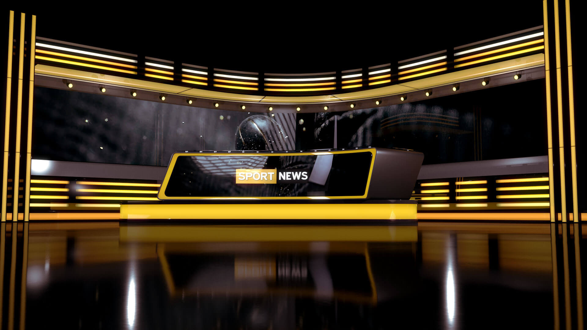 Sports News Studio - TV Broadcast Set for Daz Daz Content