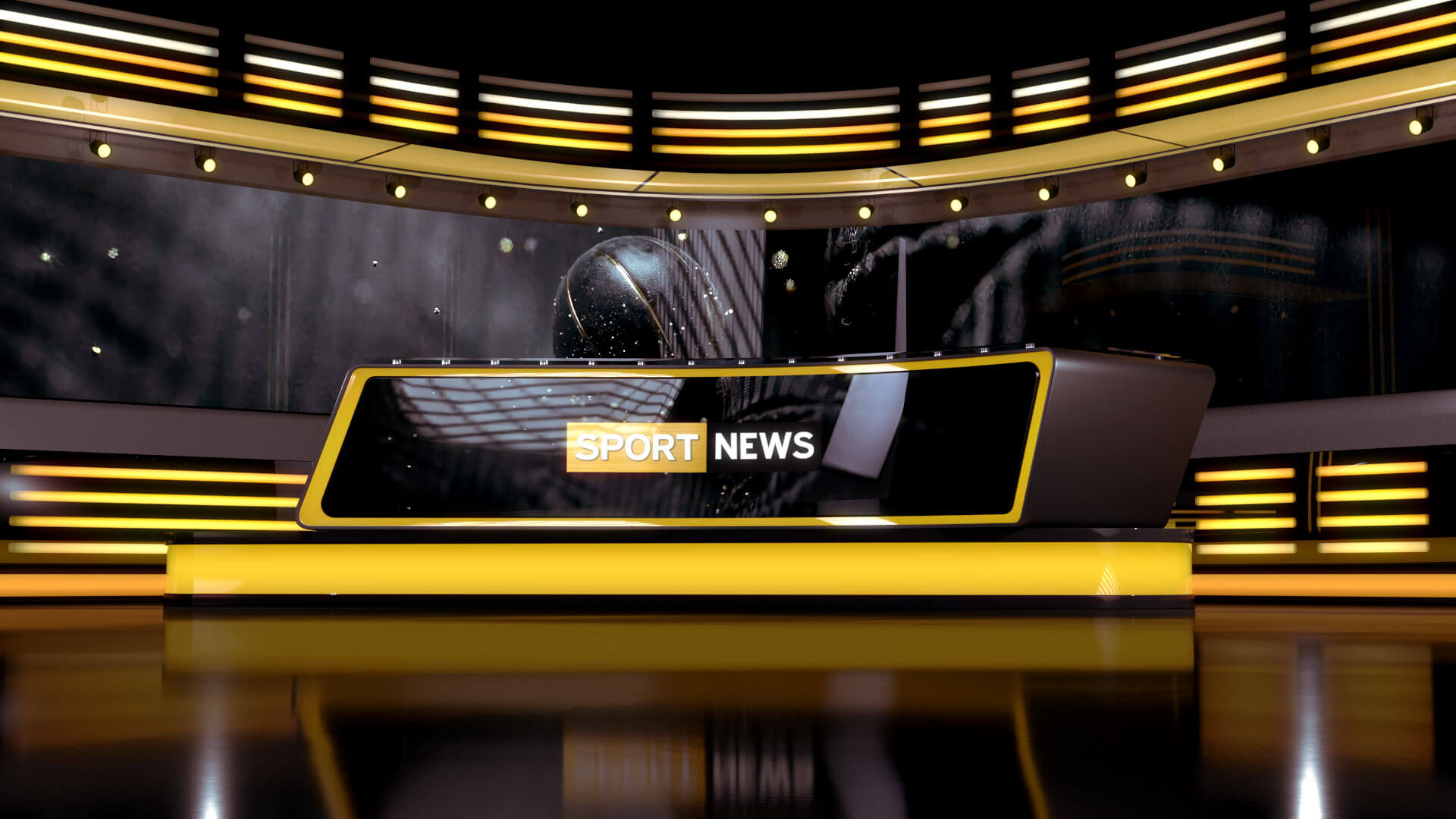 Sports News Studio - TV Broadcast Set for Daz Daz Content