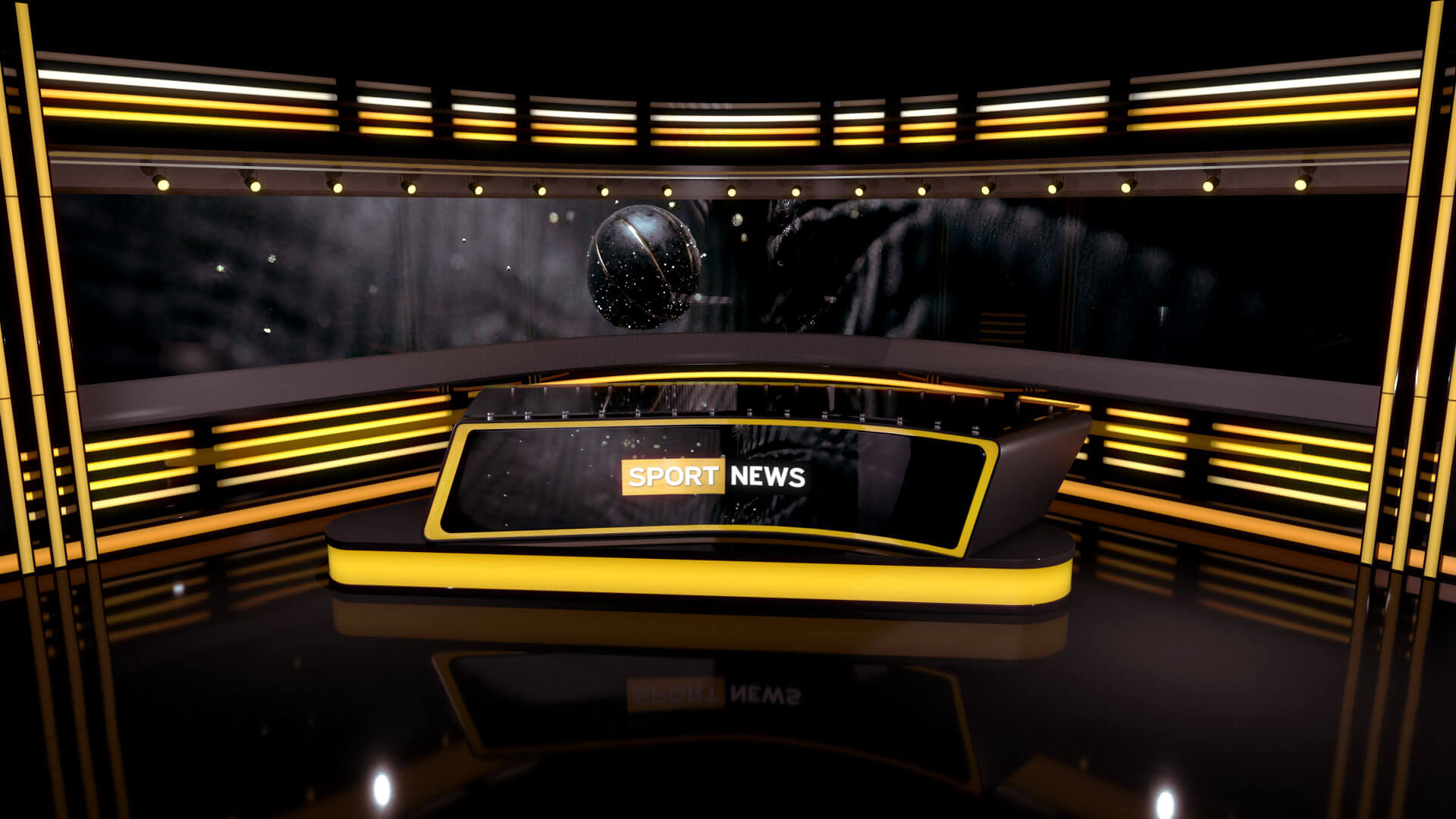 Sports News Studio - TV Broadcast Set for Daz Daz Content