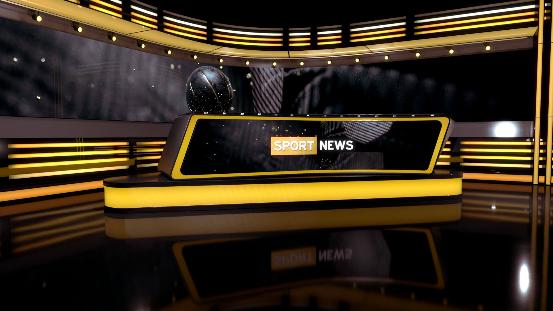 Sports News Studio - TV Broadcast Set for Daz Daz Content