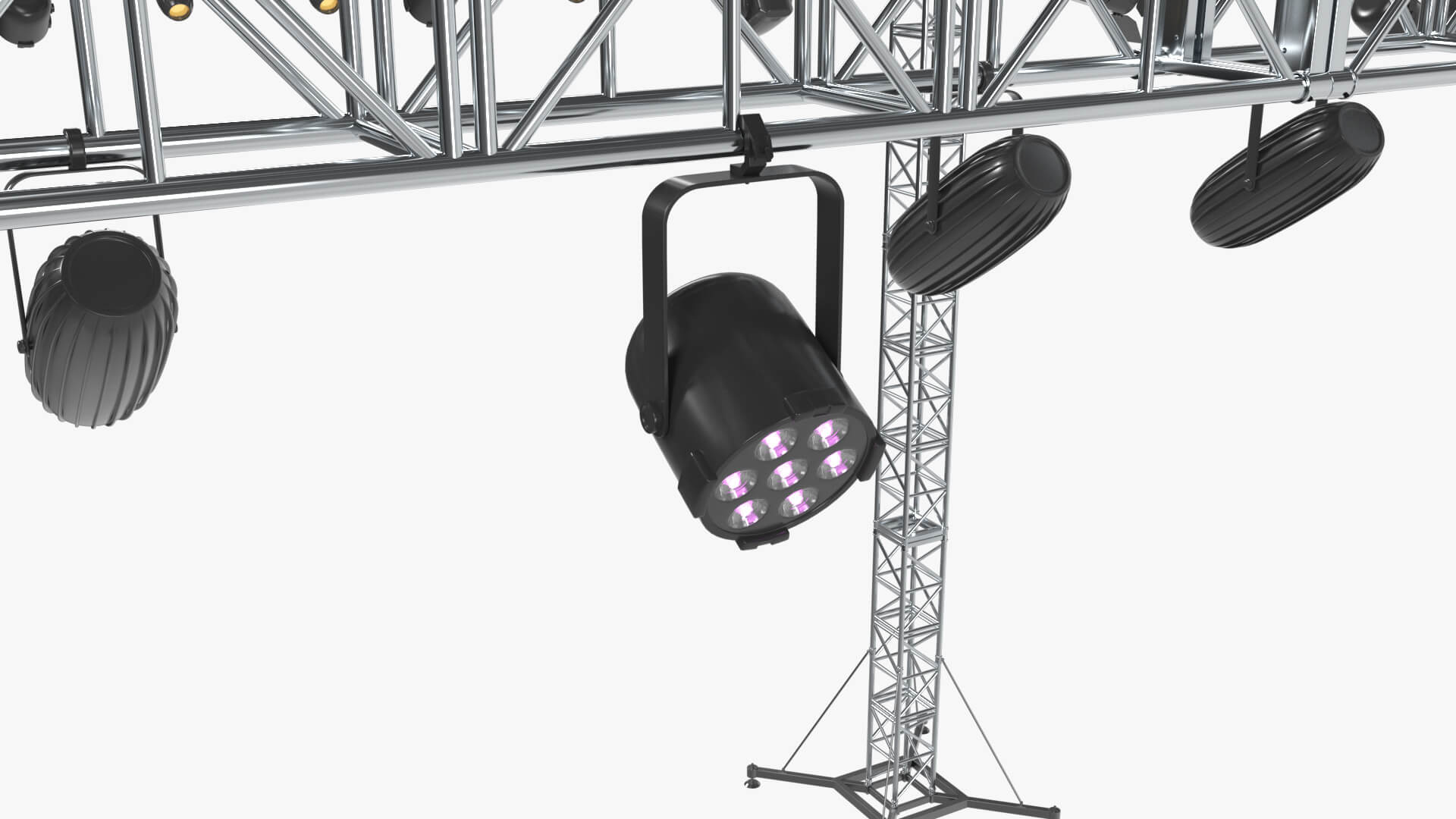 Stage Truss Lighting Rig Vol 1 - Square for DAZ Studio Daz Content