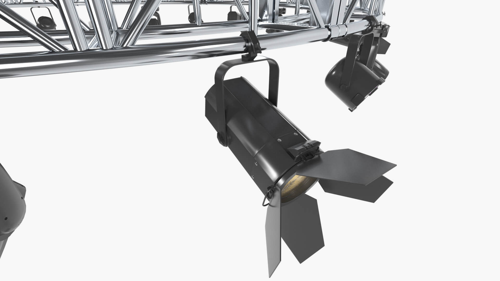 Stage Truss Lighting Rig Vol 2 - Circular for DAZ Studio Daz Content