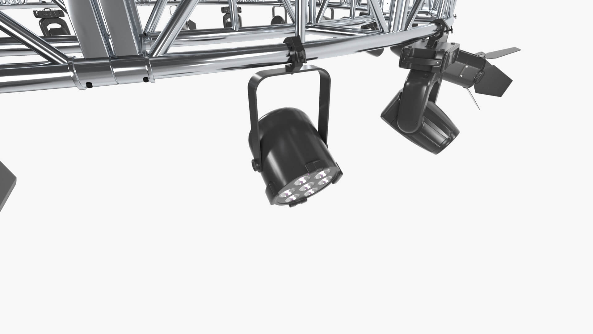Stage Truss Lighting Rig Vol 2 - Circular for DAZ Studio Daz Content