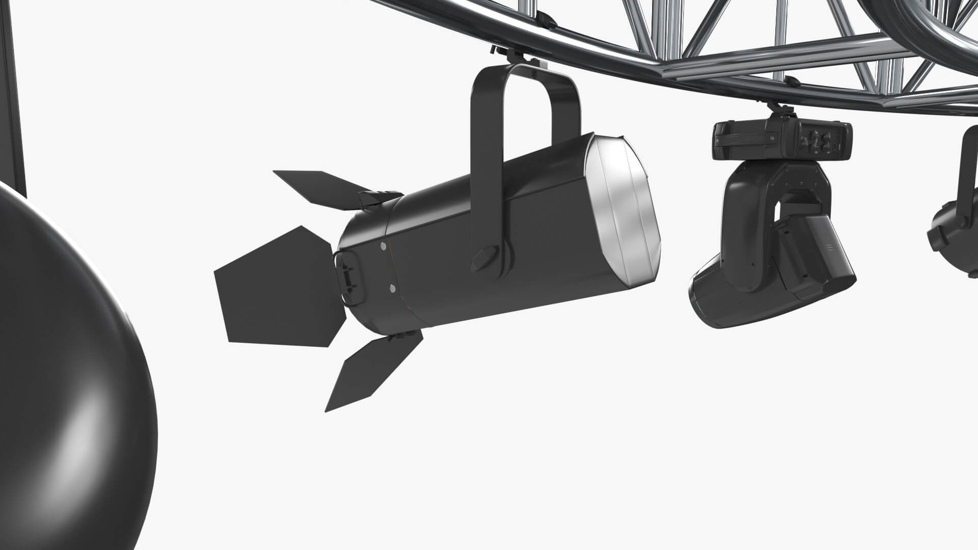 Stage Truss Lighting Rig Vol 2 - Circular for DAZ Studio Daz Content