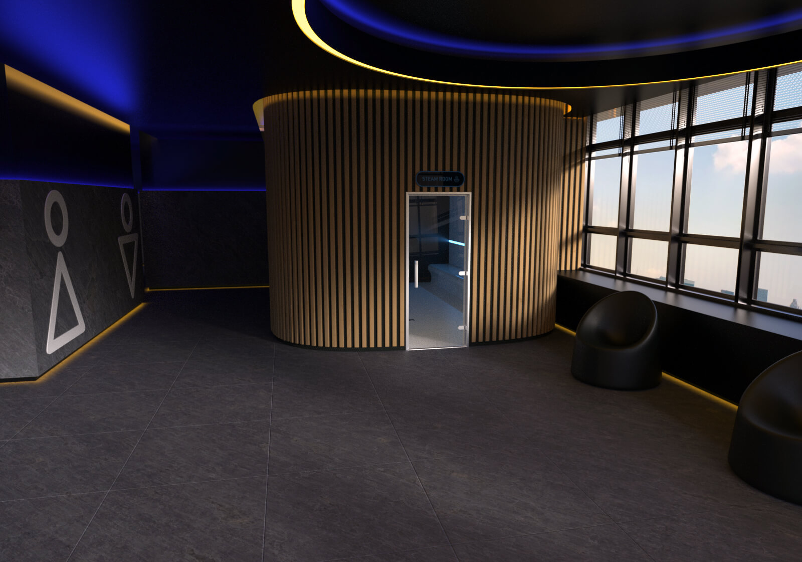 Steam Room Hammam &amp Spa Complex 3D Model