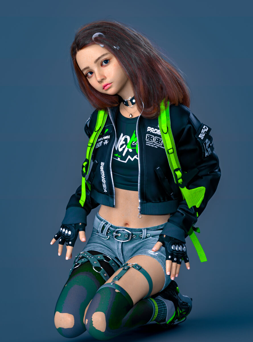 FDF Rapunza for Genesis 9 Daz Content
