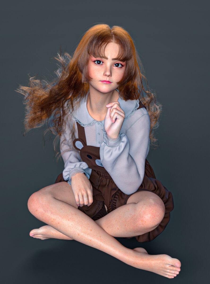 FDF Sandlea Morph for Genesis 9 Daz Content