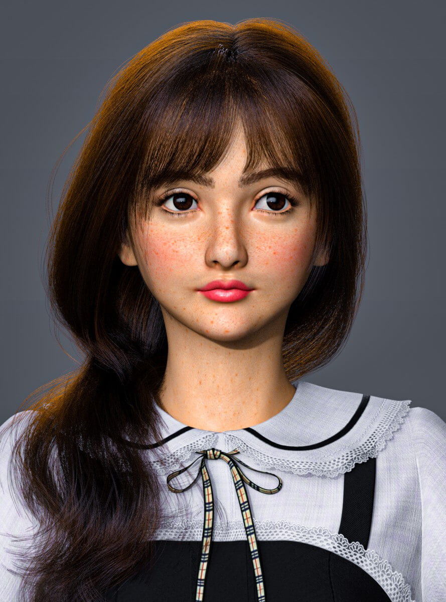 FDF Floryna for Genesis 9 3D Render, Digital Artwork by FDFan