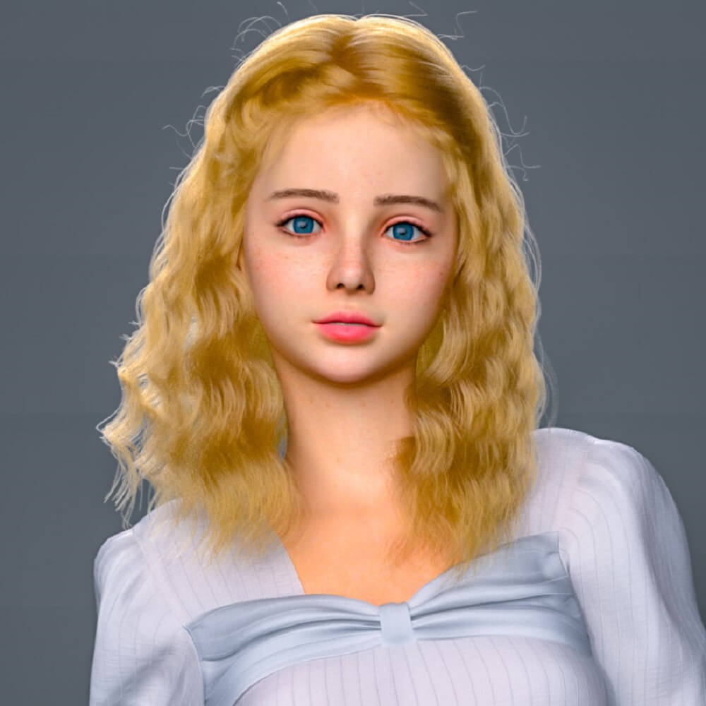 FDF Lilina for Genesis 9 3D Render, Digital Artwork by FDFan