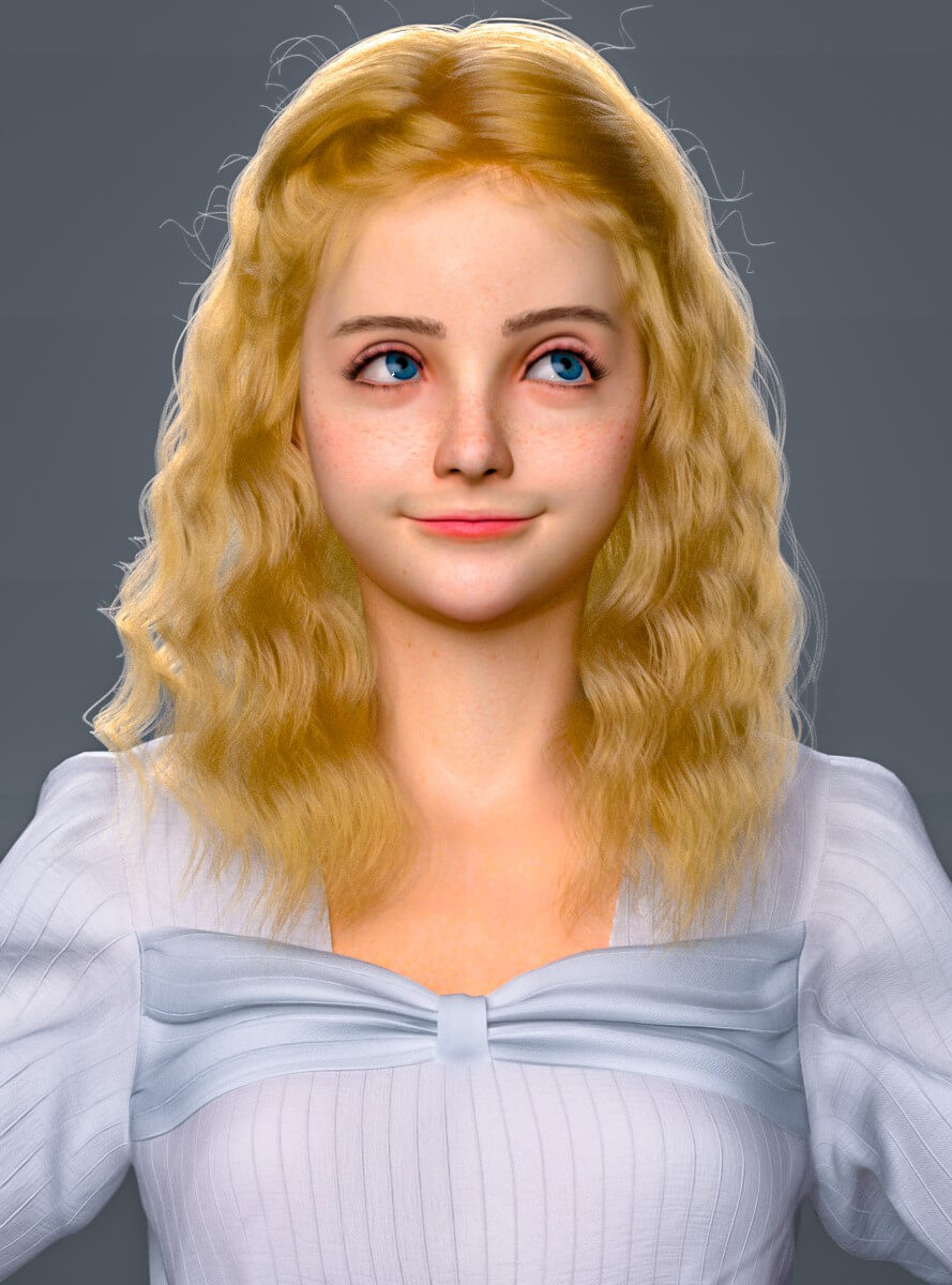 FDF Lilina for Genesis 9 3D Render, Digital Artwork by FDFan