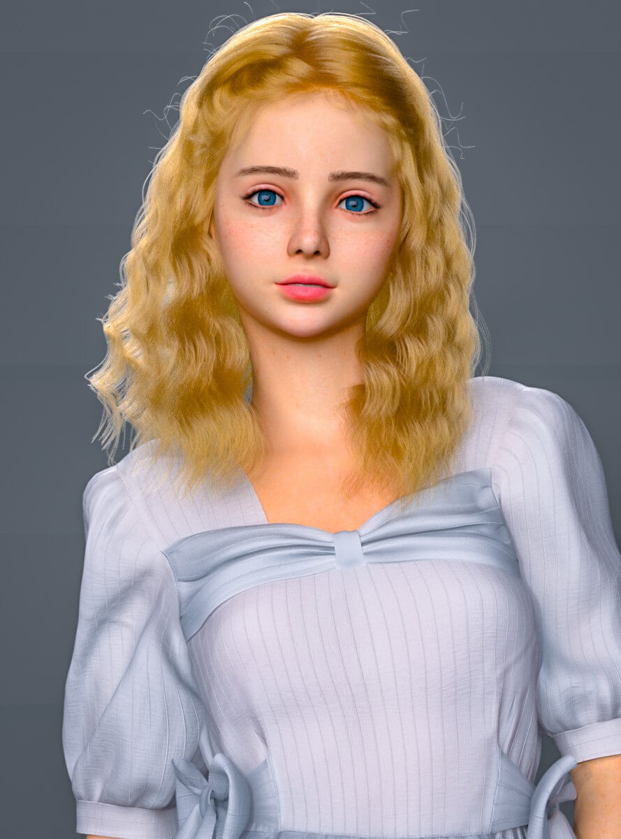 FDF Lilina for Genesis 9 3D Render, Digital Artwork by FDFan