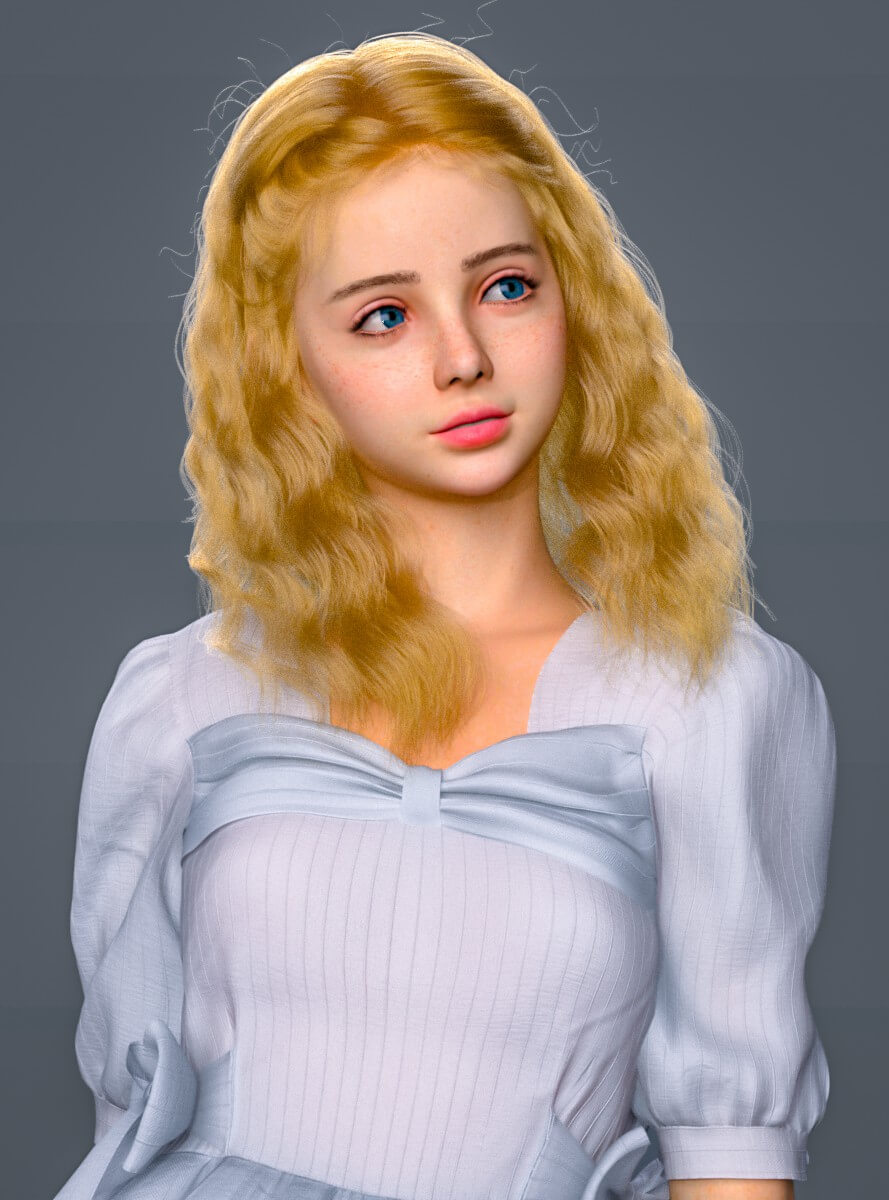 FDF Lilina for Genesis 9 3D Render, Digital Artwork by FDFan