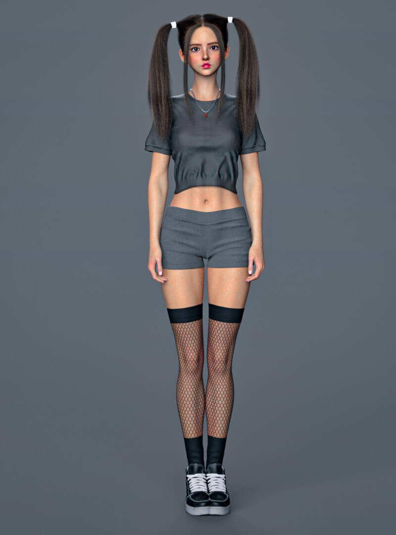 FDF Lubrica Morph for Genesis 9 3D Render, Digital Artwork by FDFan