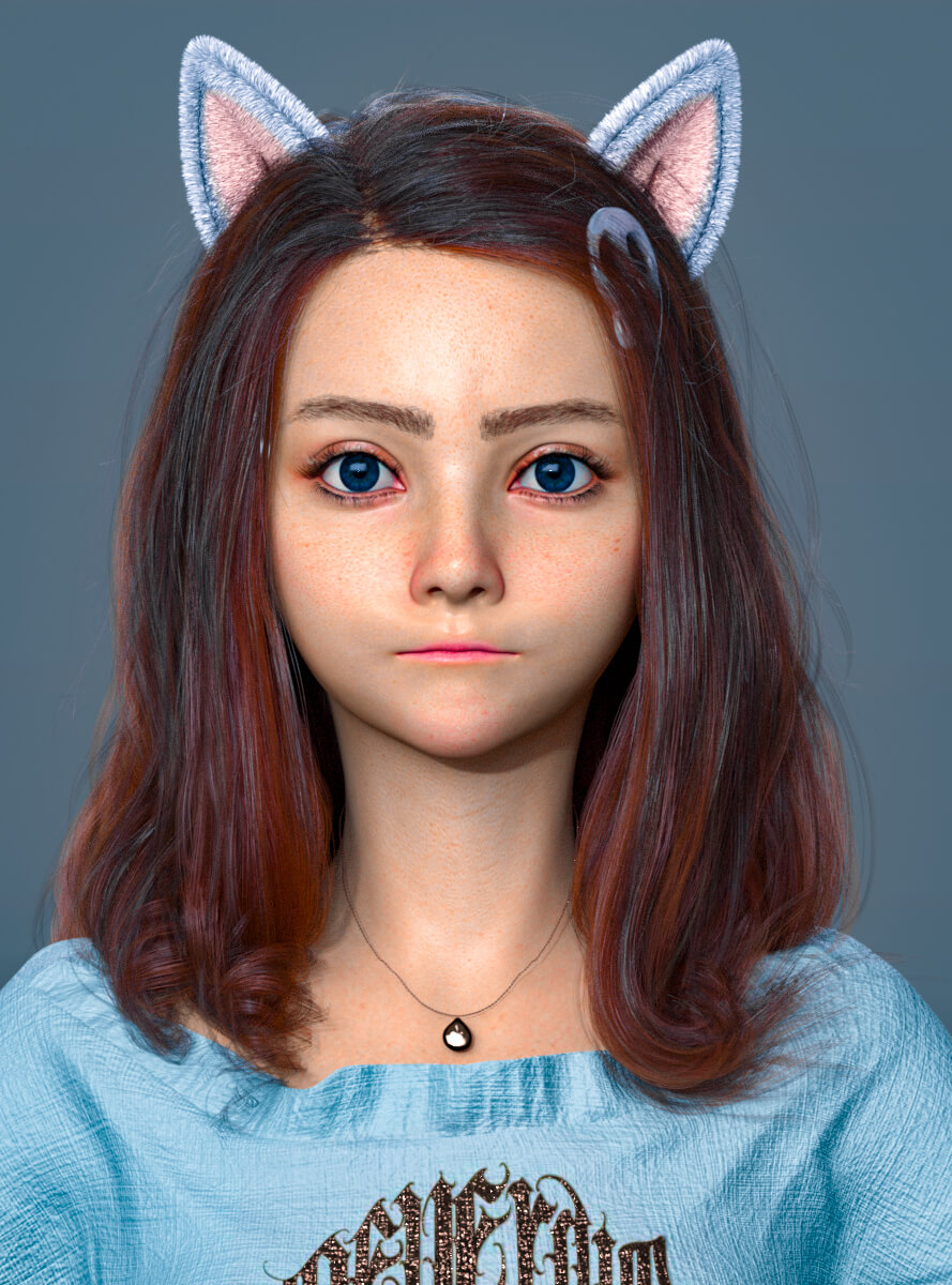 FDF Rapunza for Genesis 9 3D Render, Digital Artwork by FDFan