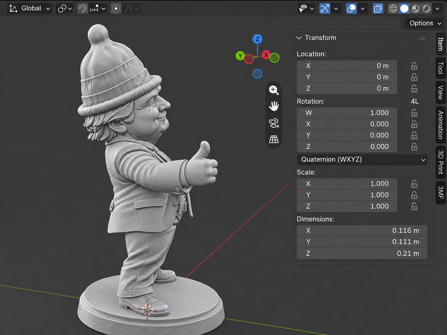 Trump &ndash Caricature Edition - Funny Satire Figure - 3D 3D Model