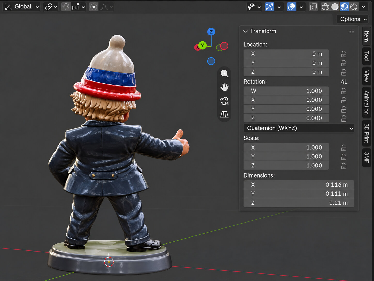 Trump &ndash Caricature Edition - Funny Satire Figure - 3D 3D Model