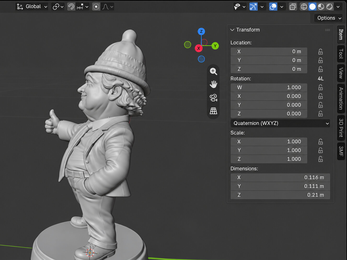Trump &ndash Caricature Edition - Funny Satire Figure - 3D 3D Model