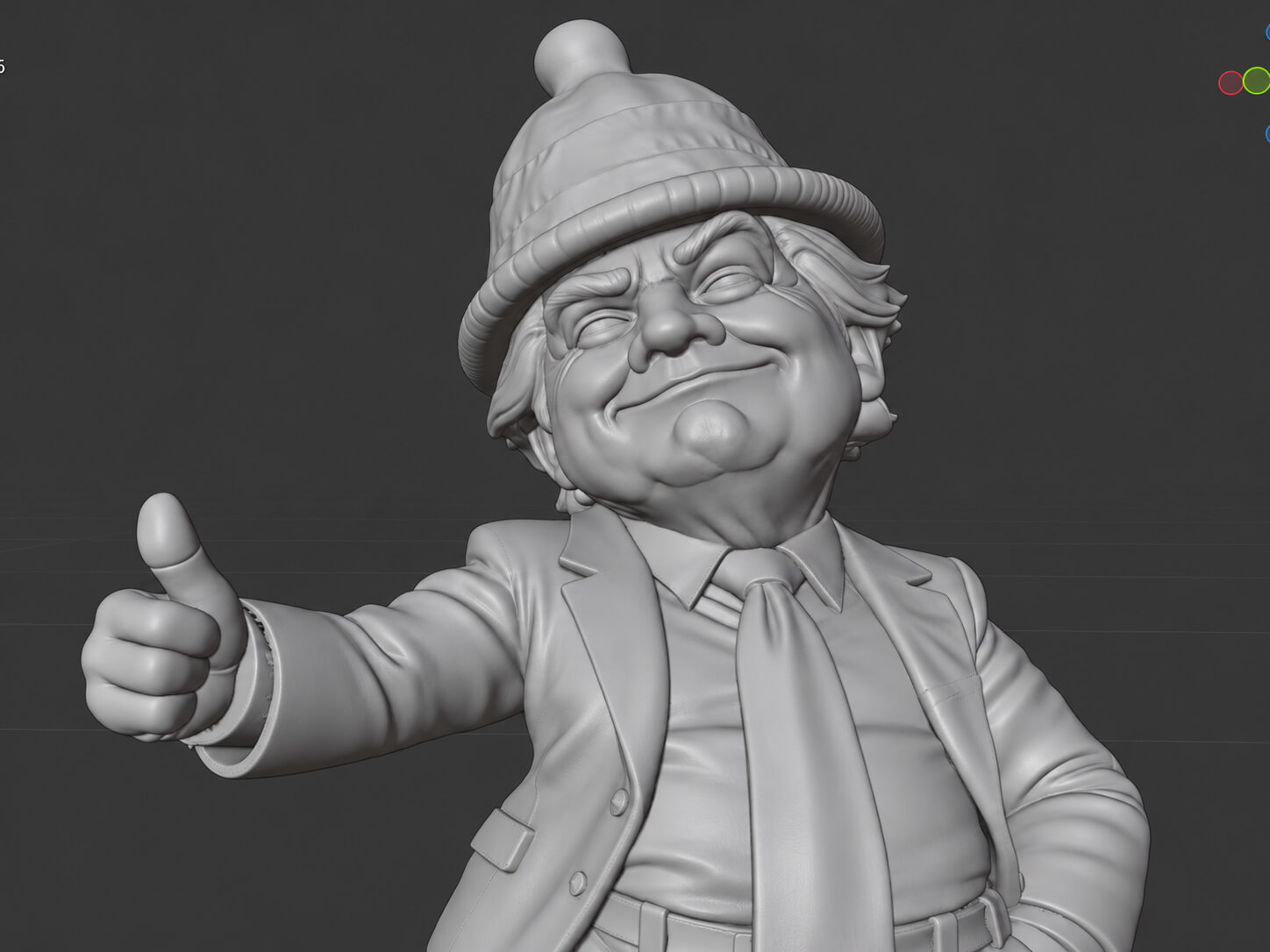 Trump &ndash Caricature Edition - Funny Satire Figure - 3D 3D Model