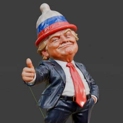 Trump – Caricature Edition - Funny Satire Figure - 3D