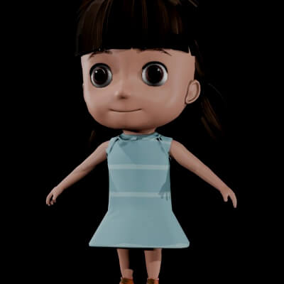 Little Cartoon Girl