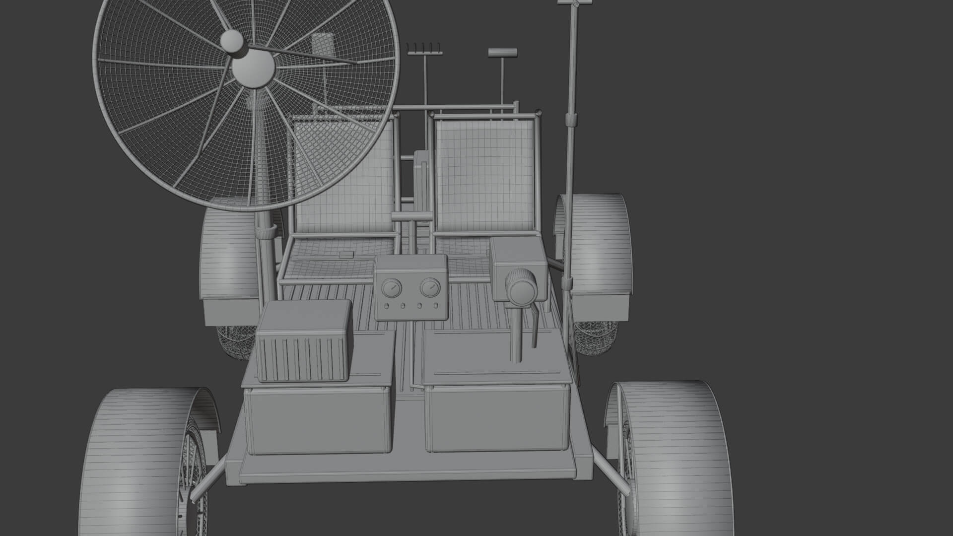 Moon Lunar Rover 3D Model