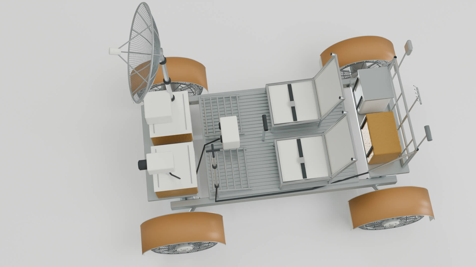 Moon Lunar Rover 3D Model