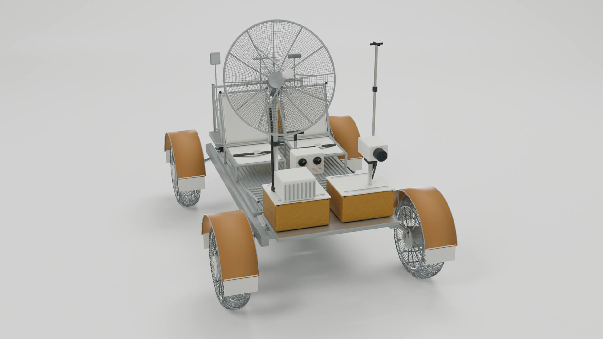 Moon Lunar Rover 3D Model