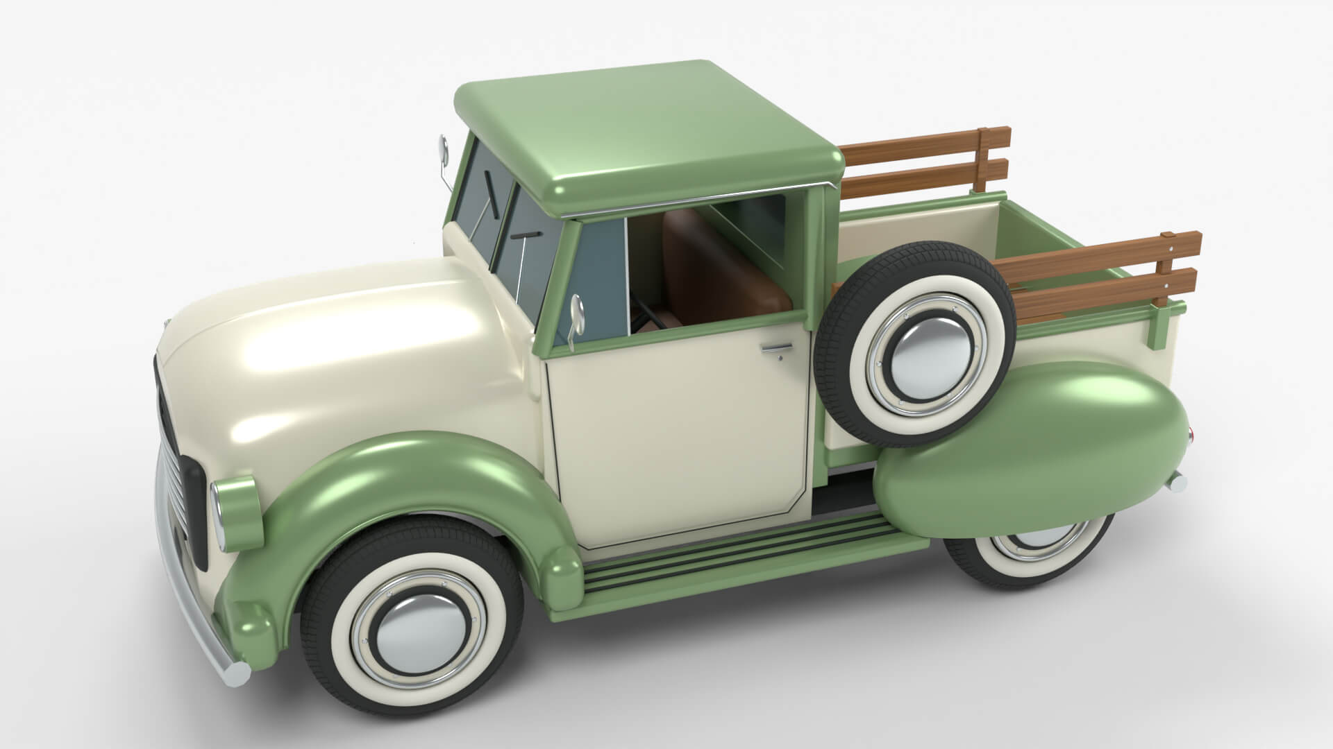Vintage Pickup Truck 3D Model