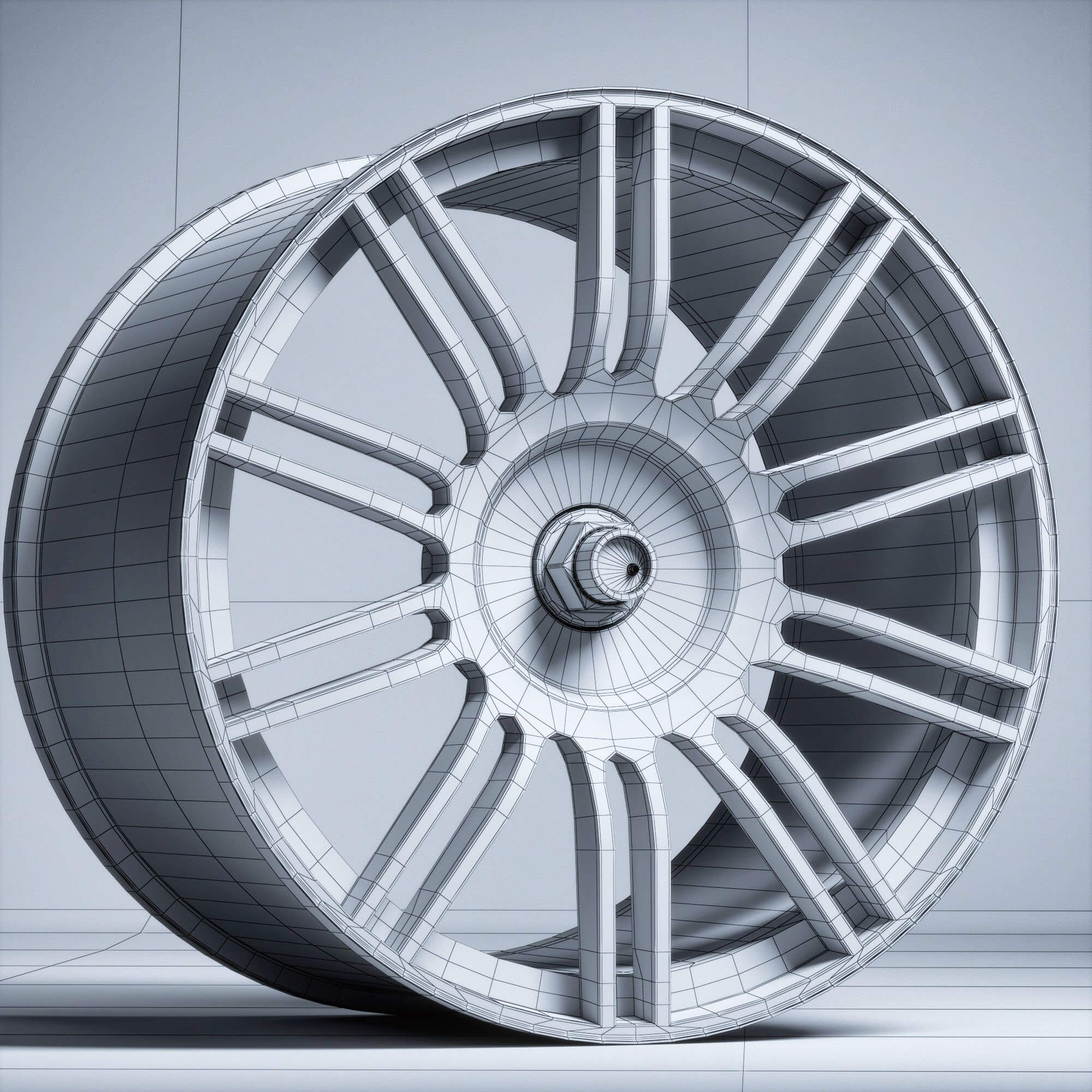 BBS Wheels - RE594 RE595 3D Model