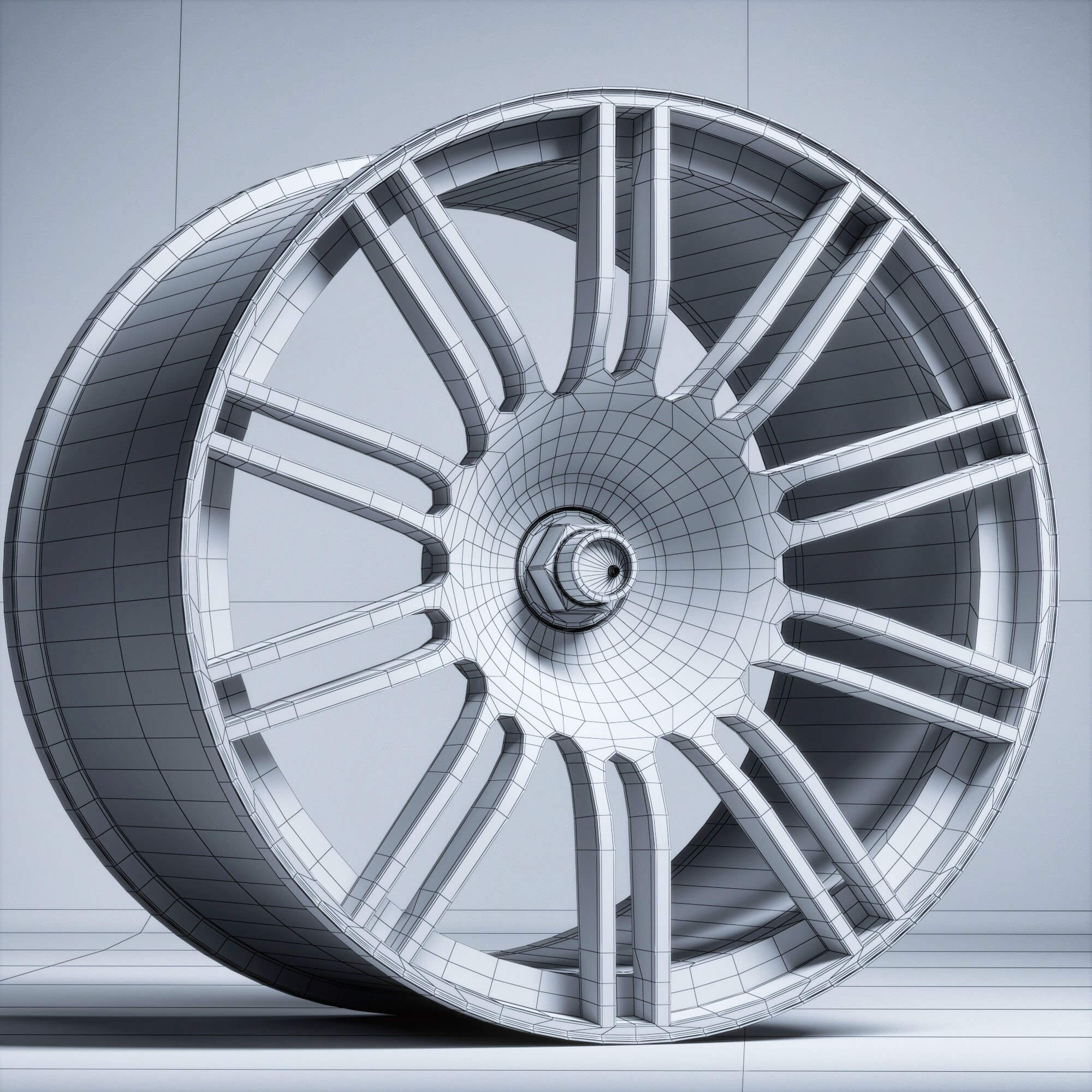 BBS Wheels - RE594 RE595 3D Model