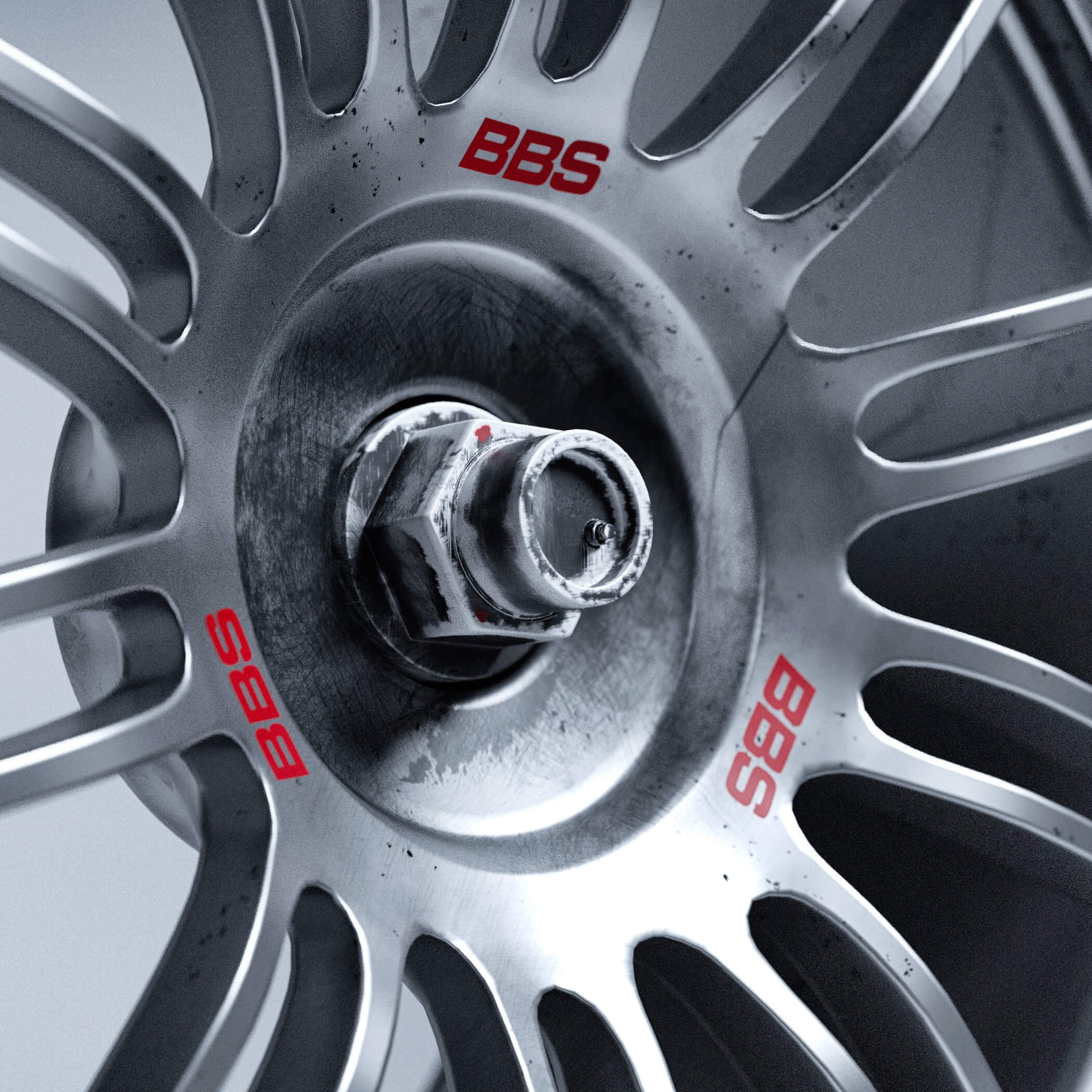 BBS Wheels - RE594 RE595 3D Model