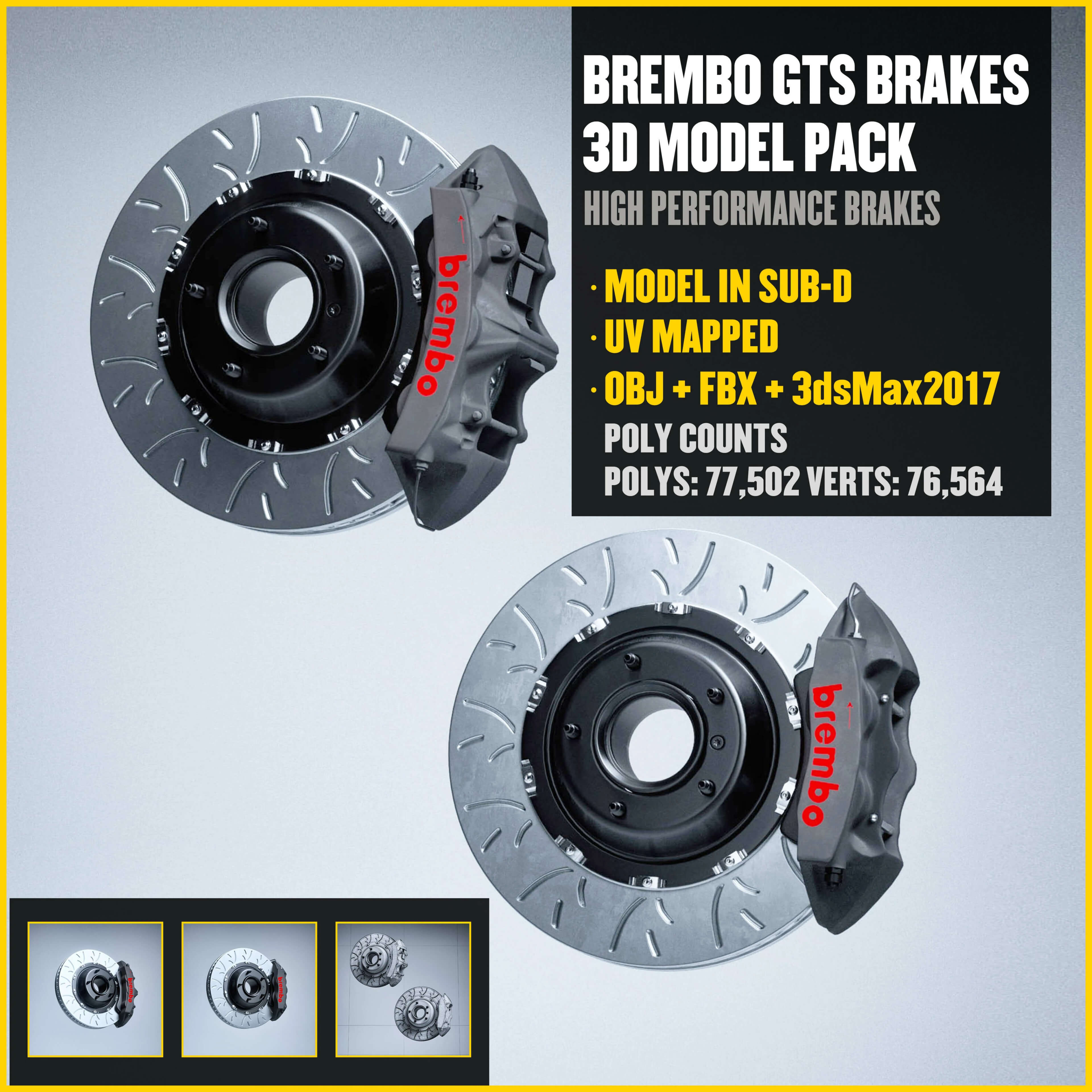 BIG Brake Kits 3D Model