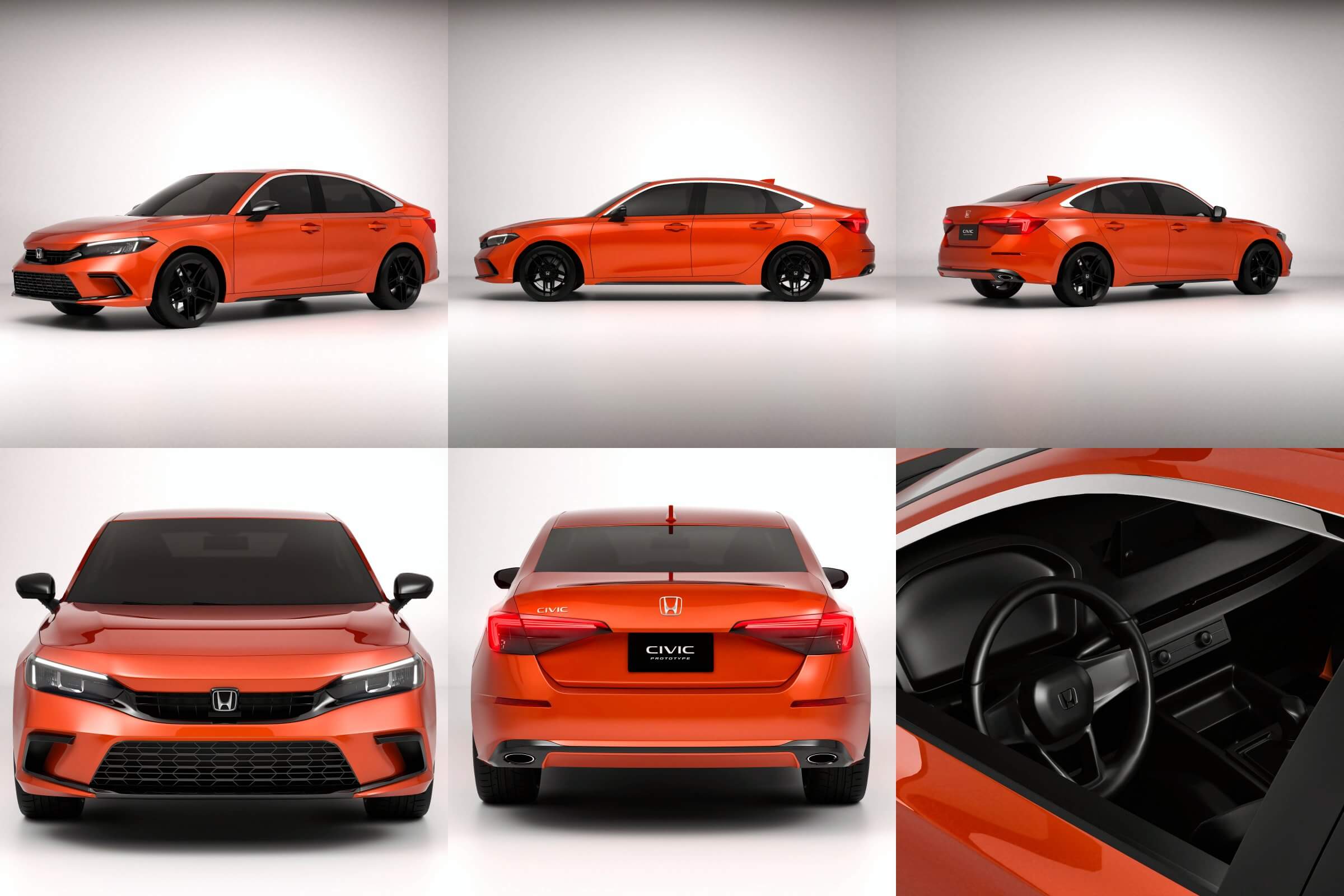 Honda Civic Prototype 2022 3D Model