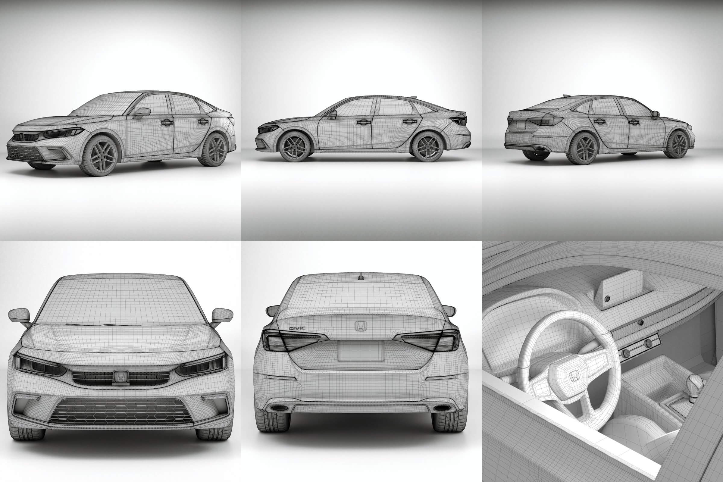 Honda Civic Prototype 2022 3D Model