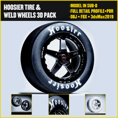 Hoosier Tire Weld Wheels Ventura Drag racing package