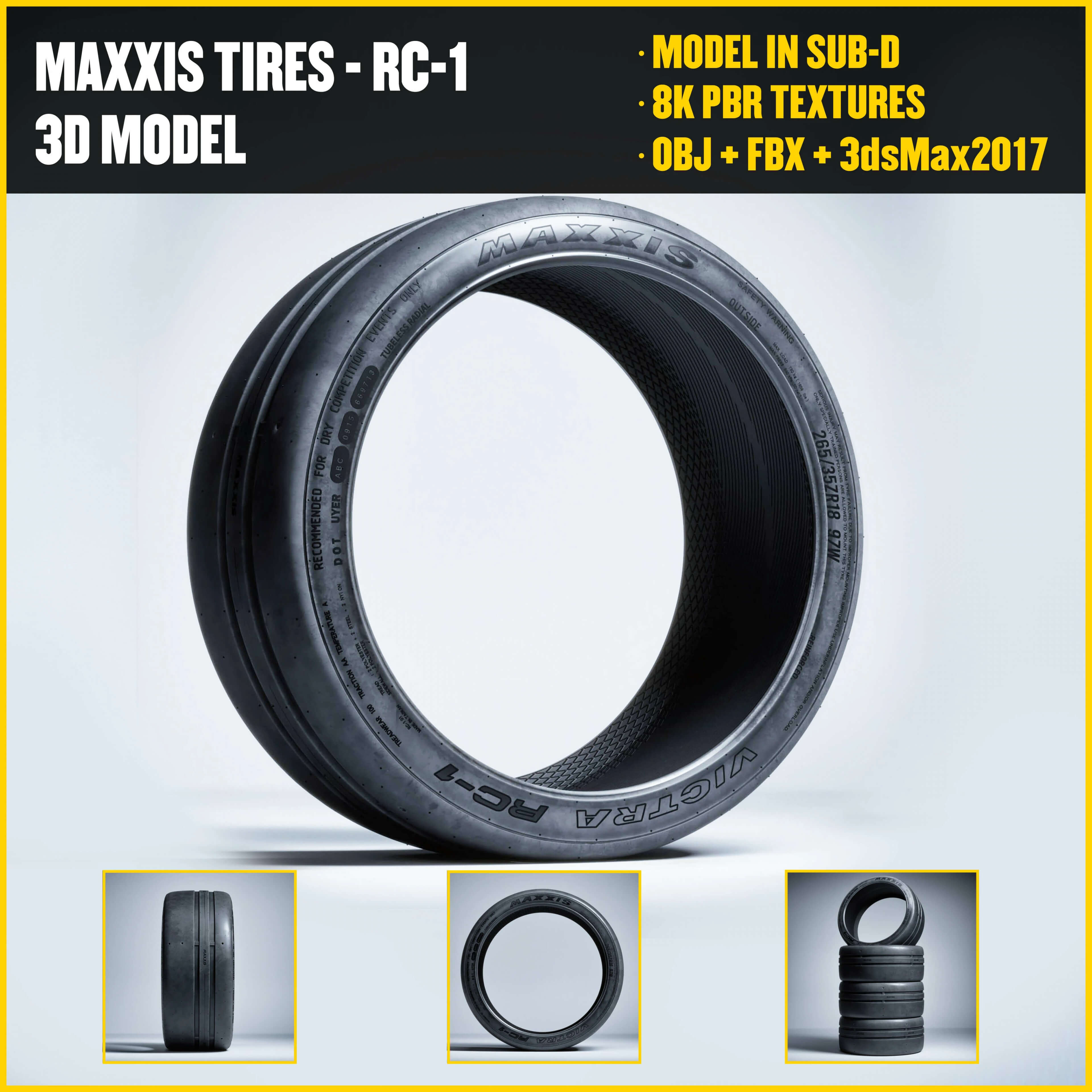 Maxxis Tires - Victra RC-1 3D Model