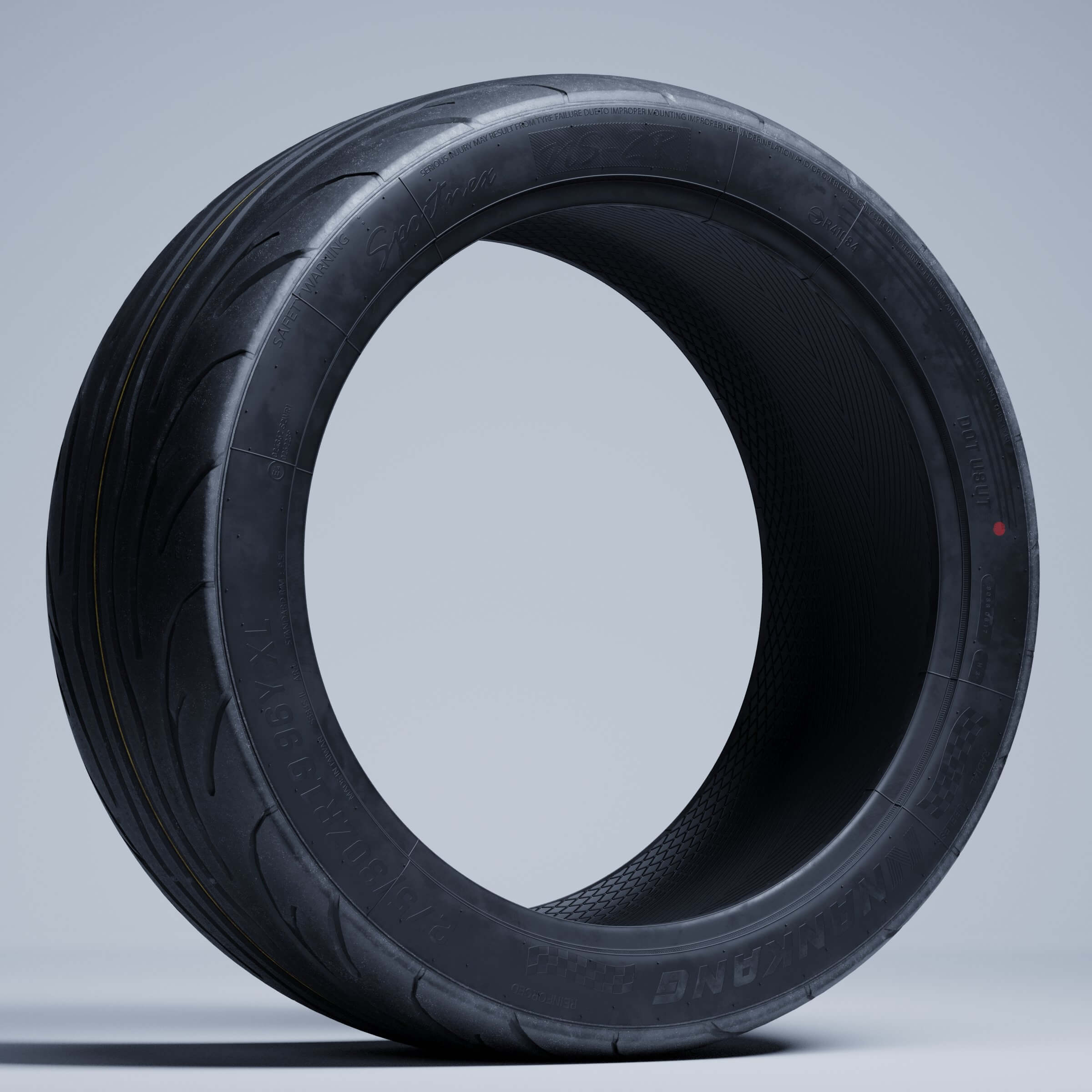 Nankang Tires - NS2R Semi Slick Tire 3D Model