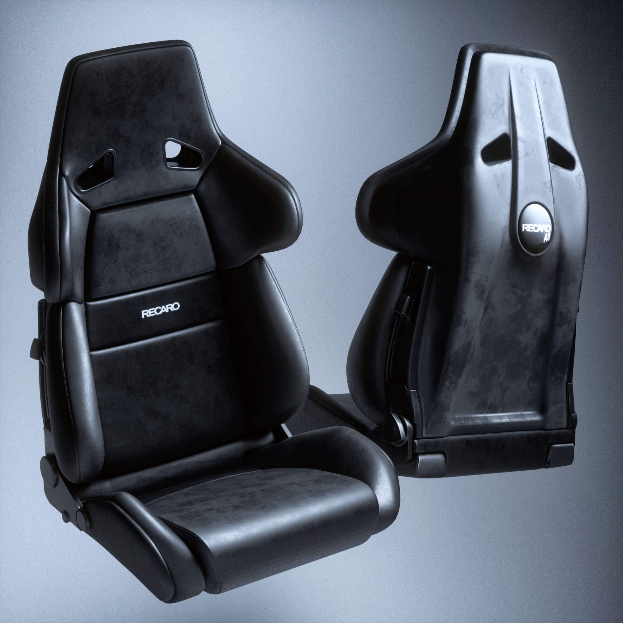 RECARO A8 Racing Seat 3D Model