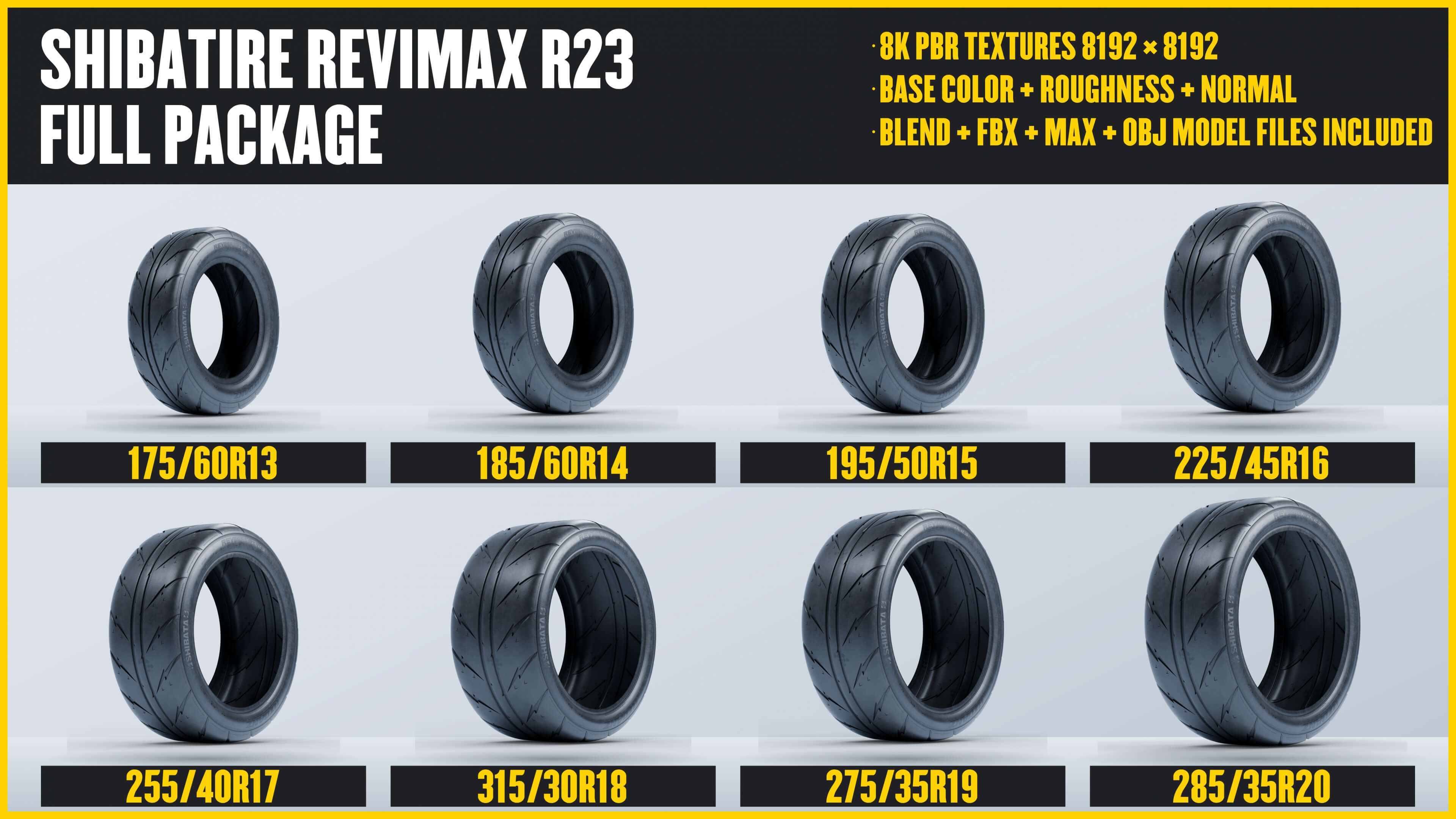 SHIBATIRE REVIMAX R23 Full Package 3D Model